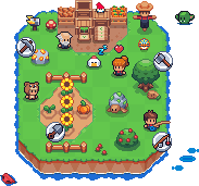 我的农民 web3 farming game map — player island on Polygon blockchain